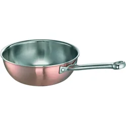 Schulte-Ufer Sauteuse De Luxe i Kupfer, Pfanne + Kochtopf, Bronze