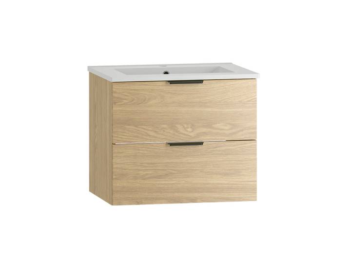 Meuble Simple Vasque Encastrée 60cm Astrid Bois