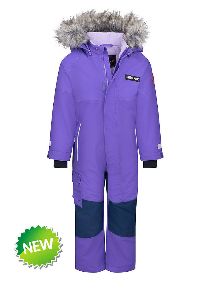 Trollkids Schneeanzug "Kirkenes" in Lila - 116