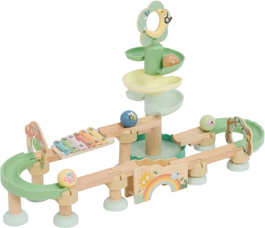 Sunny Circuito de canicas para bebés - colores pastel