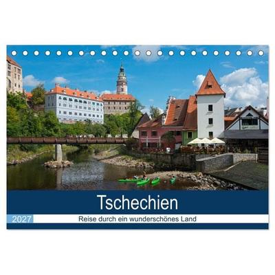 Tschechien - Eine Reise durch ein wunderschönes Land (Tischkalender 2027 DIN A5 quer), CALVENDO Monatskalender