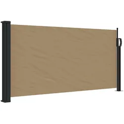 vidaXL Seitenmarkise Ausziehbar Taupe 100x500 cm