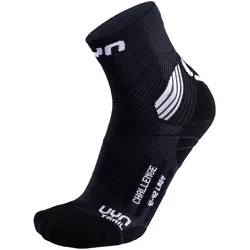 UYN Run Trail Challenge Laufsocken mit Cool-Air-Flow Technologie aus Natex Damen black/white 35-36