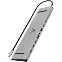IB-DK2106a-CPD, Dockingstation silber, USB-C PD, HDMI