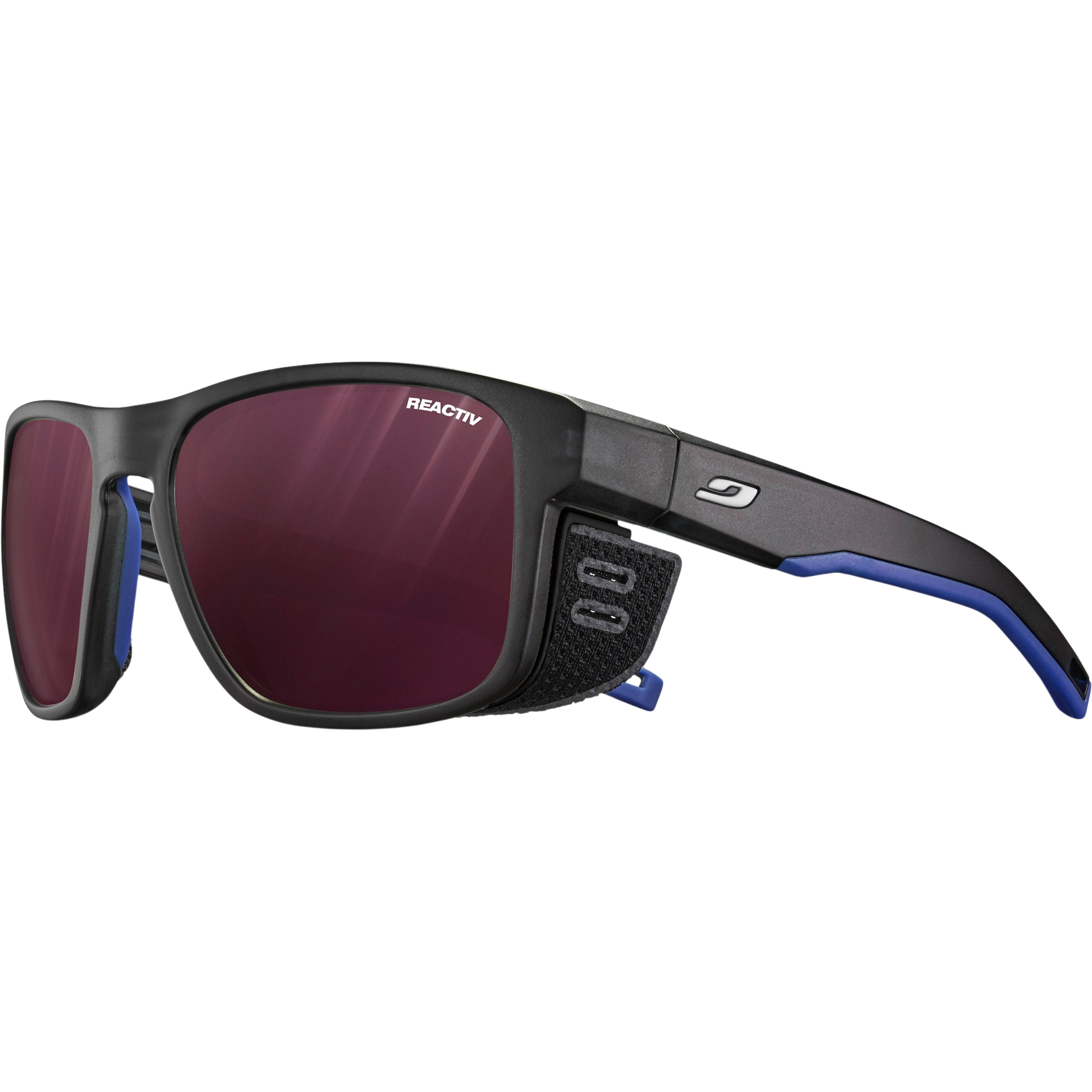 Julbo Shield M Reactiv 0-4 High Contrast Sportbrille Sportbrillen & Sportsonnenbrillen schwarz Größe M Bergsteigen | Hochtour