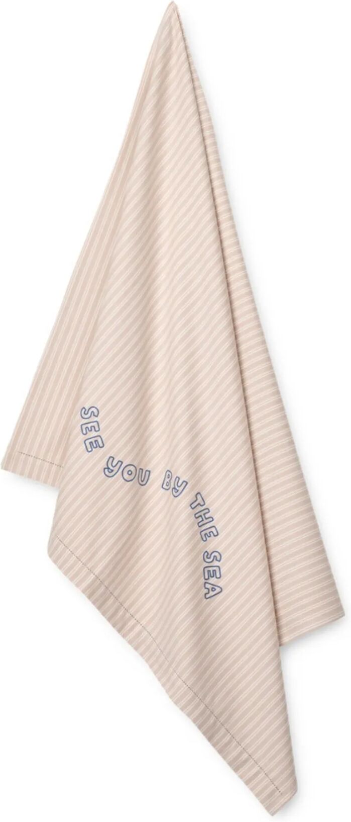 Liewood Serviette de plage Paige en coton bio Y/D stripe Sorbet rose/Creme de la creme taille unique