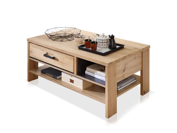 GOJA Couchtisch 110x65 cm, Material teilmassiv, Artisan