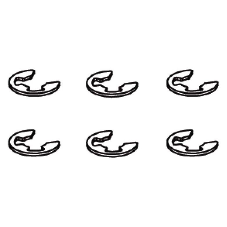 Jamara E-clip 2,5mm Vo-Mj-Ti-Ho-In-LQ-SR10 VE 6 (505047)