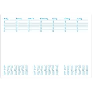 RNK Schreibunterlage 46617, Office, weiß, Papier, 30 Blatt, mit Kalender, 60 x 42cm
