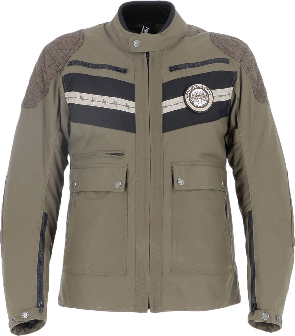 Helstons Sand wasserdichte Motorrad Textiljacke 2022023-K-M