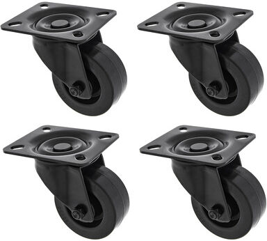 Roadworx Black Wheel 80mm Set unbraked