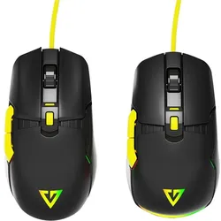 Modecom Volcano Jager (Kabelgebunden), Maus, Schwarz