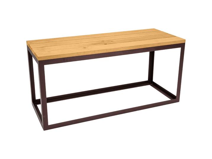 Nouvel Outdoor - Sitzbank  'Timber ' ', 98 x 38 x 46 cm - Material: Metall'