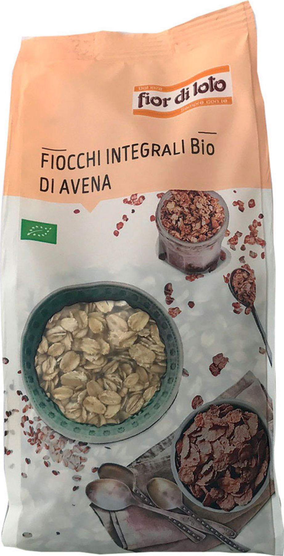 FIOR DI LOTO Fiocchi - Fiocchi D'Avena Integrali Bio 500 Grammi 