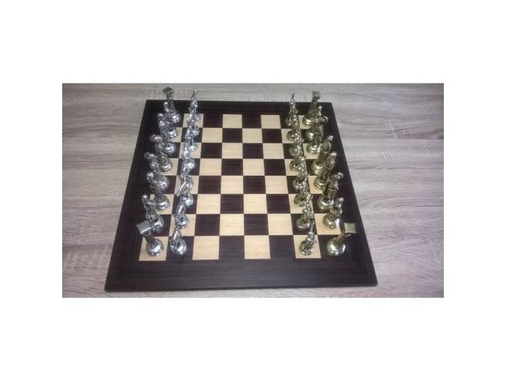 JEU D ECHECS DISCOBOLE GREC 45 CMS / 45 CMS BOIS