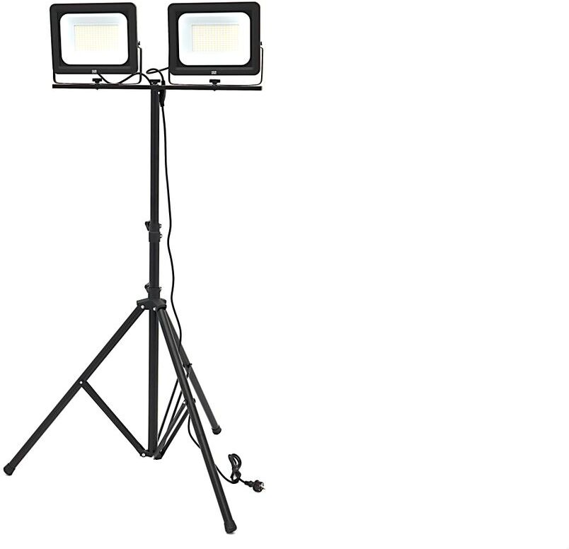 HBM doppelte LED baulampe mit stativ 5000 K