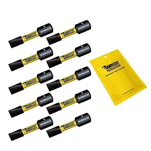 SabreCut 10 stuks SCRSL632_10 32mm SL6 Impact schroefbits Sterk