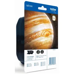 Brother, Druckerpatrone, LC-1240BK 2er Pack (BK)