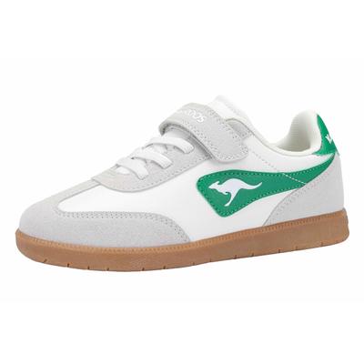 Sneaker KANGAROOS "K-LPK BUM EV", Mädchen, Gr. 36, atmungsaktiv, weiß (weiß, nimbus cloud), Synthetik, Schuhe Sneaker