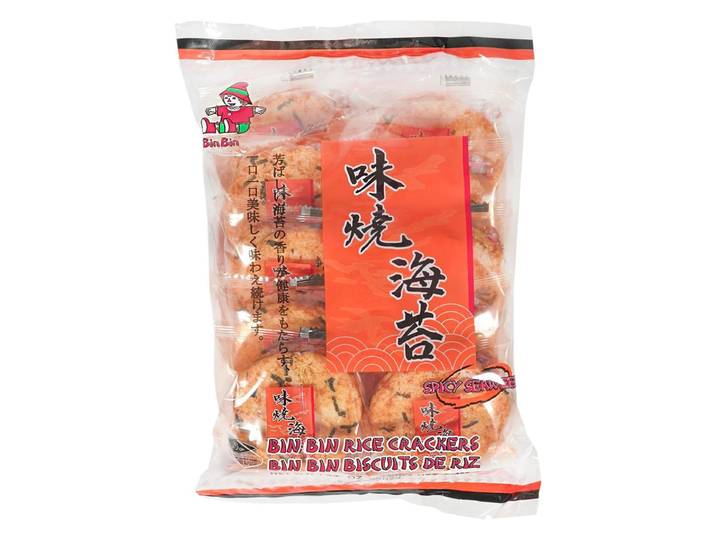 Bin Bin rijstcrackers pittig gekruid zak 135 g