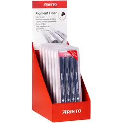 Aristo, Kasse, Pigmentliner 4er Display 6x 23554