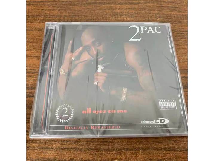 CD West Coast Hip-Hop & Gangsta Rap Album 2Pac Music CD All Eyez on Me Music Record Cosplay Walkman Car Soundtracks Box Gifts