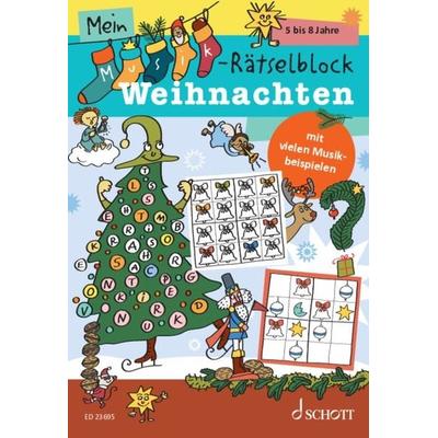 Mein Musik-Rätselblock - Weihnachten, Taschenbuch von Maren Blaschke, Schott Music, 978-3-7957-3064-2