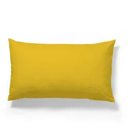Janine Bettwäsche Mako-Feinjersey 5007 sonnengelb Kissenbezug 40x40 cm