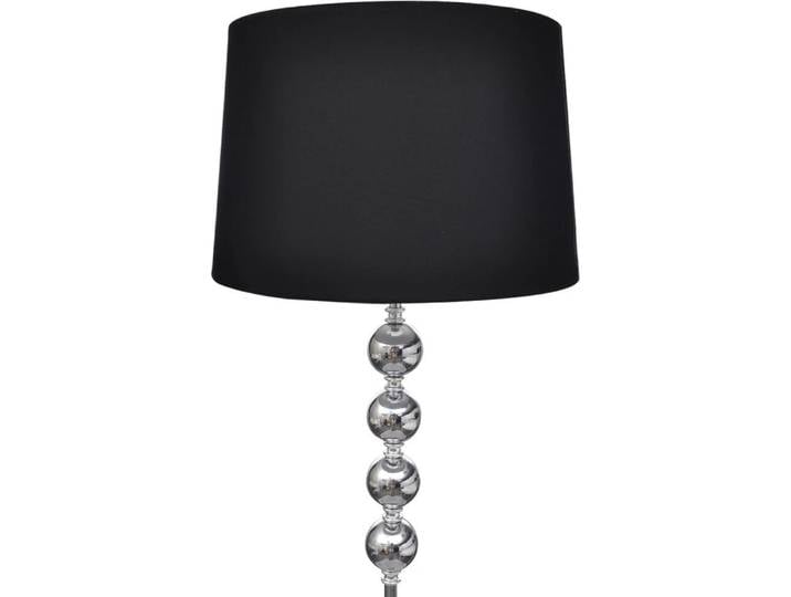 vidaXL Lampadaire avec élément décoratif à 4 boules Noir