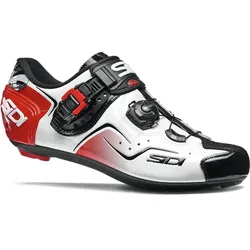 Sidi Kaos Rennradschuh Weiß Schwarz Rot – Leicht, Atmungsaktiv, Größen 40-46 – Hochwertige Carbonsohle