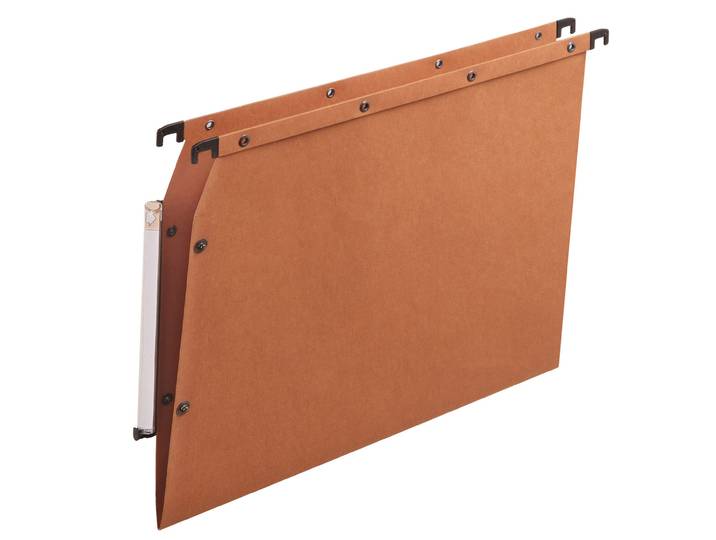 Elba Dossier suspendus pour armoire Ultimate A4 Kraft - 100 feuilles - Fond V - Orange - Lot de 25