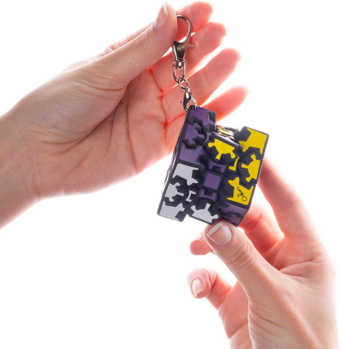 Recent Toys MINI GEAR CUBE Sleutelhanger puzzel Behendigheidsspel