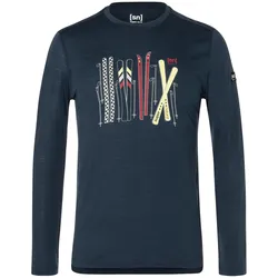 Super Natural, Herren, Funktionsshirt, Fourski (L), Blau