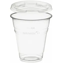 VEPATIM 250 Trinkbecher 300ml + Deckel ohne Loch aus PLA