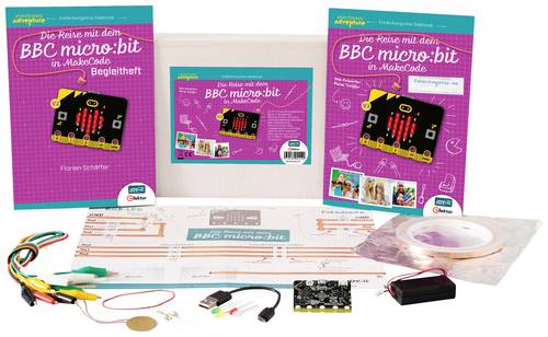 Joy-it Electronic Adventure "Die Reise mit dem micro:bit" V2 - Class Room Kit BBC micro:bit, Basteln, Elektrische Stromkreise