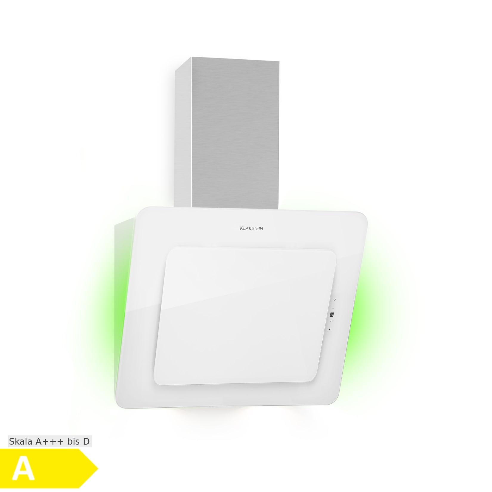 Helena 60 Dunstabzugshaube 553 m³/h LED-Display weiß Weiß