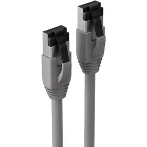S-Conn Netzwerkkabel SC08-41000, grau, Cat 8.1, 2000 MHz 40 Gbit/s, F/FTP, RJ45 auf RJ45, 0,25 m