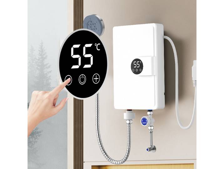 Chauffe-eau électrique à onduleur intelligent chauffe-eau instantané douche à chauffage rapide chauffe-eau à chauffage instantané commandes tactiles LED
