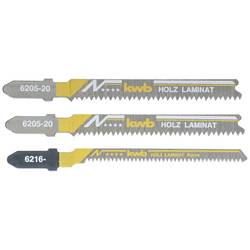 kwb 622320 Stichsägeblatt-Set, LAMINAT, Holzbearbeitung, Bi-Metall, 2 x fein, 1 x Kurve 3 St.