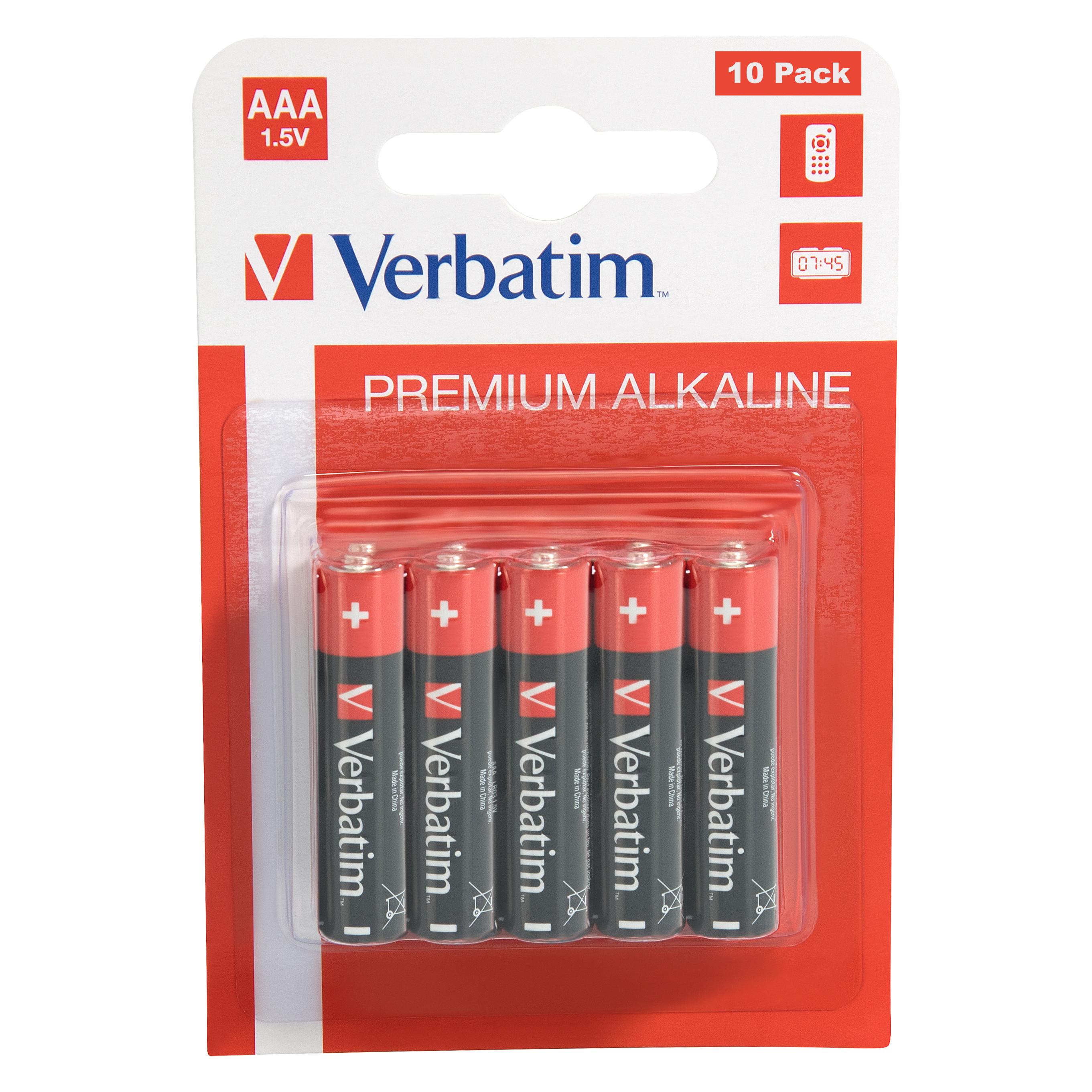 Verbatim AAA Alkaline Battery (10 Stk., AAA) (49874)