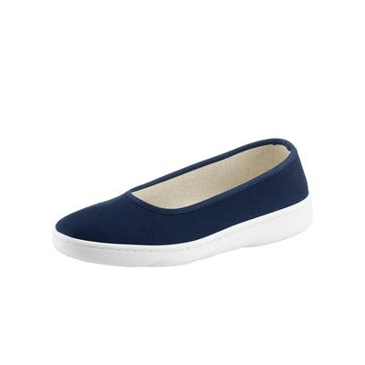 Slipper CASUAL LOOKS, Damen, Gr. 41, blau (marine), Textil, Schuhe Slipper