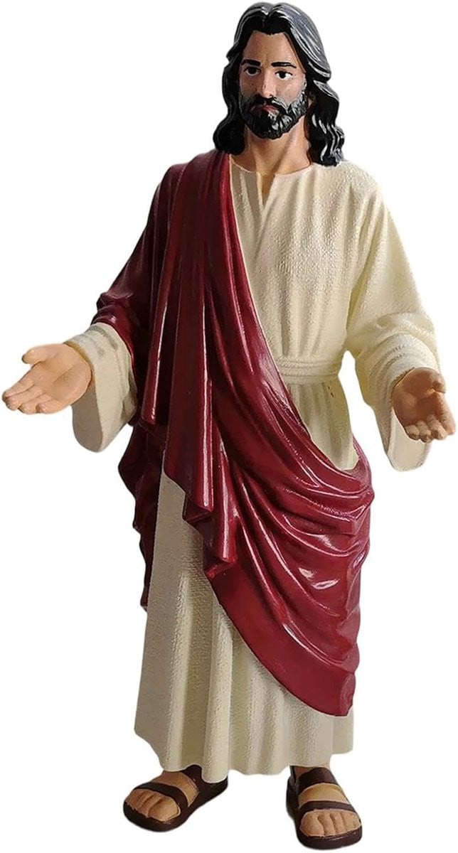Jezus Christus Standbeeld met Open Armen - Religieuze Decoratie - Hoogte: 24 cm
