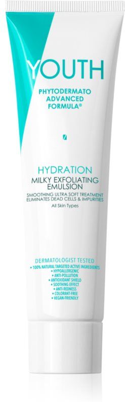 YOUTH Hydration Milky Exfoliating Emulsion cleansing exfoliator 100 ml
