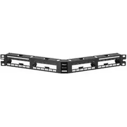 Panduit Patchpanel - gewinkelt 1HE QAPP24BL