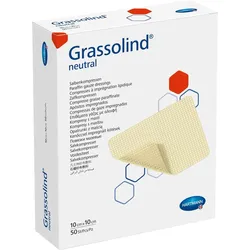 Grassolind Salbenkompressen Steril 10x10cm 50 ST