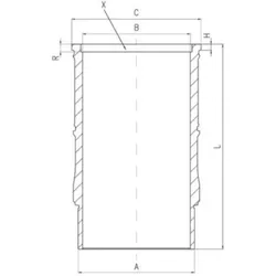 Zylinderlaufbuchse MAHLE 001 LW 00142 001