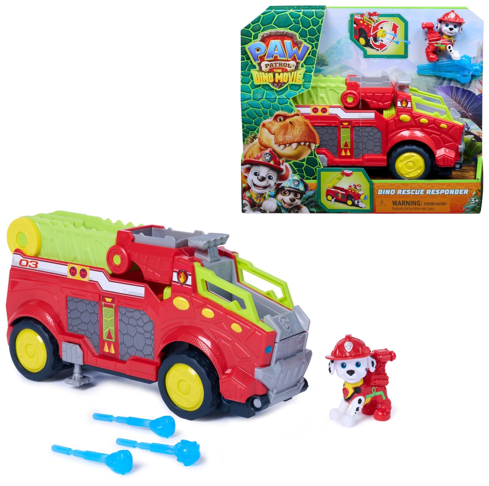 Paw Patrol Dino Responder speelgoed voertuig voor meisjes vanaf 3 jaar, meerkleurig