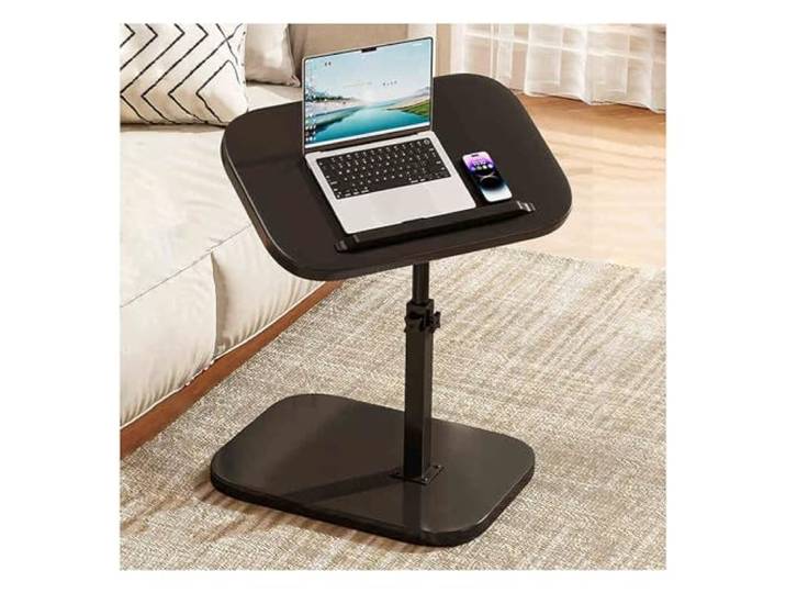 JIiopCFegh Beistelltisch, Moderner, um 360° drehbarer Beistelltisch – vielseitiges Design(Upgraded Model,Black)