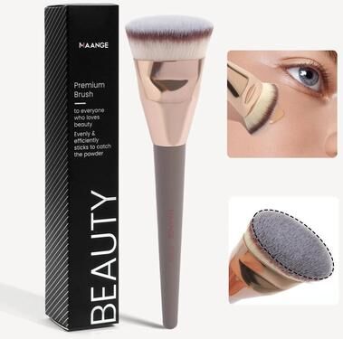 Uplifted Goods Skin Friendly Flat Head Foundation And Buffing Tool grey