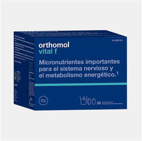 ORTHOMOL VITAL F 30 PORCOES: PO + CAPSULAS